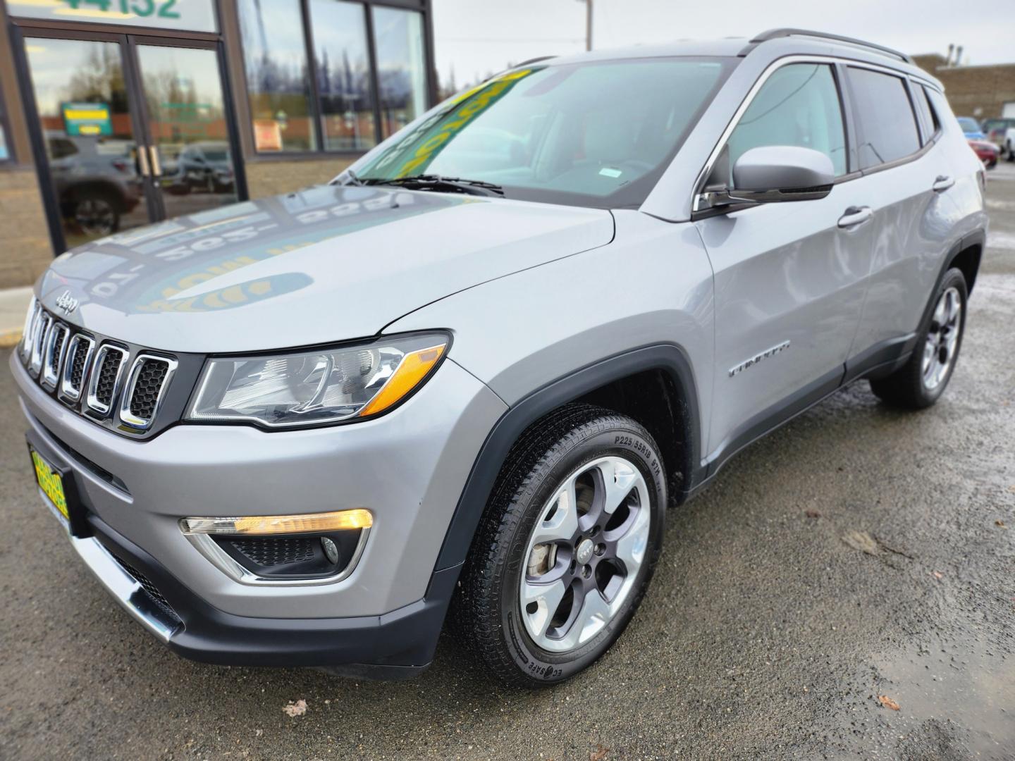 2020 SILVER /black and white JEEP COMPASS LIMITED (3C4NJDCB9LT) with an 2.4L engine, Automatic transmission, located at 1960 Industrial Drive, Wasilla, 99654, (907) 274-2277, 61.573475, -149.400146 - Photo#2